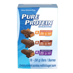 Pure Protein Bar, Variety Pack, 18 × 50 g (1.76 oz)