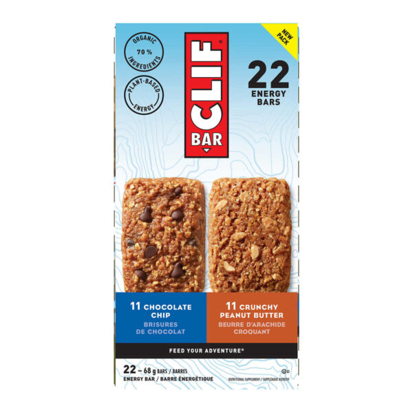 Clif Bar Variety Pack, 22 × 68 g