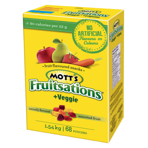 Mott’s Fruitsations, Assorted Fruit Shapes, 68 × 22.6 g
