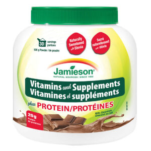 Jamieson Vitamin and Supplements plus Protein Milk Chocolate, 935 g Powder