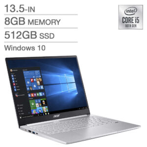 Acer Swift 3 SF313-52-52VA English Laptop, i5-1035G4