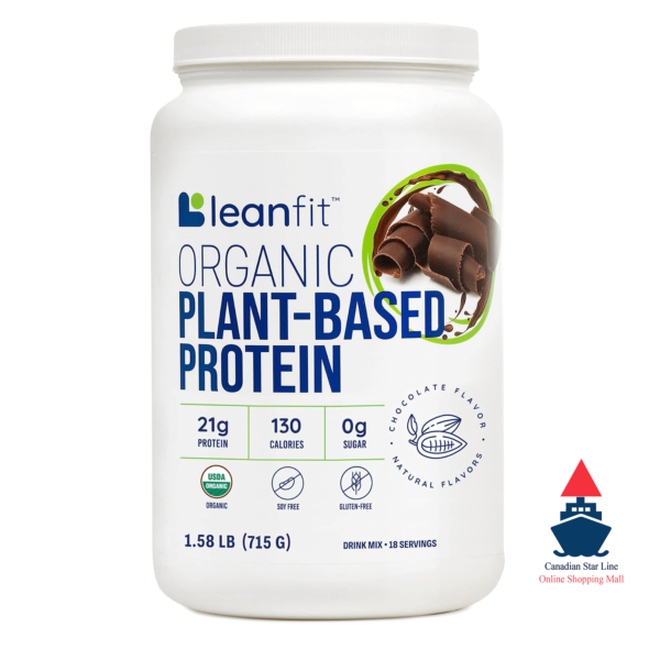 Leanfit Organic Plant-based Protein, Chocolate, 1.06 kg